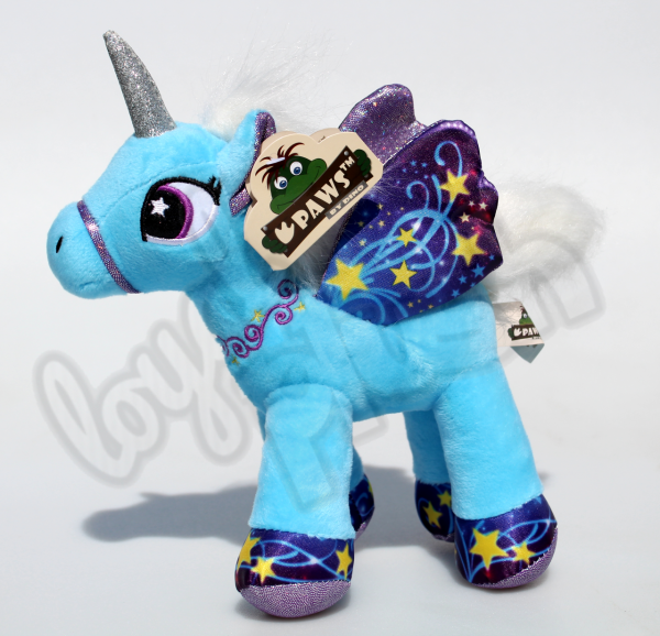 Dinotoys Pegasus „Unicorn“ blau: Plüsch Einhorn, Größe: 22 cm