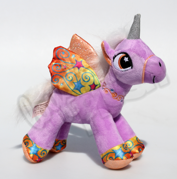 Dinotoys Pegasus „Unicorn“ lila: Plüsch Einhorn, Größe: 22 cm